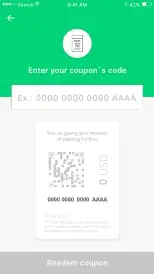 Mowiz coupon redemption-If the app does not recognize the QR code, click on Problems scanning? and you will be able to manually type out the coupon code.